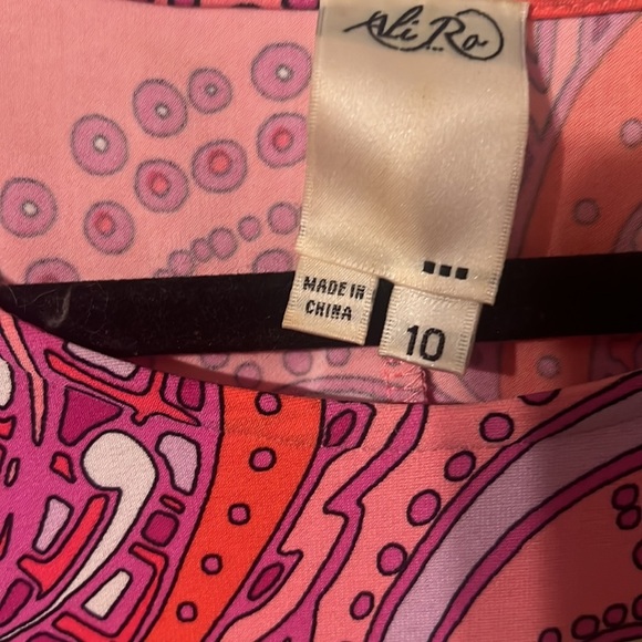 Ali Ro Psychedelic Dress - size 10 - Picture 2 of 3